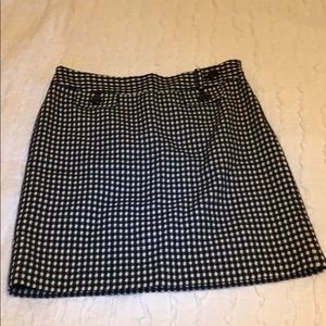 Tweed wool pencil skirt
